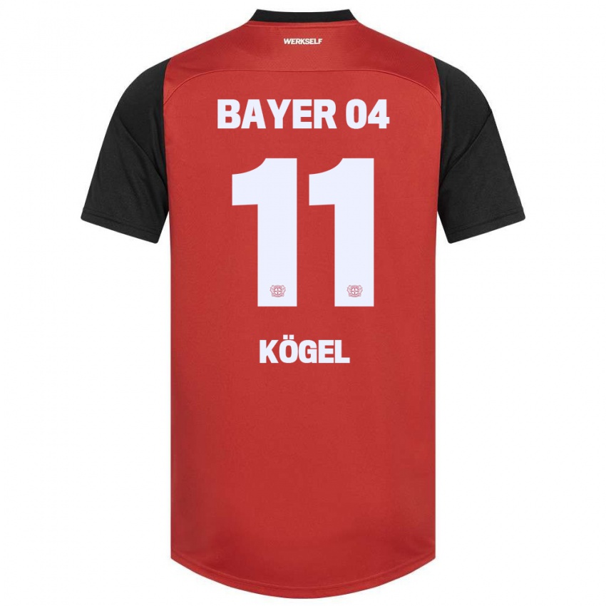 Niño Camiseta Kristin Kögel #11 Rojo Negro 1ª Equipación 2024/25 La Camisa Perú