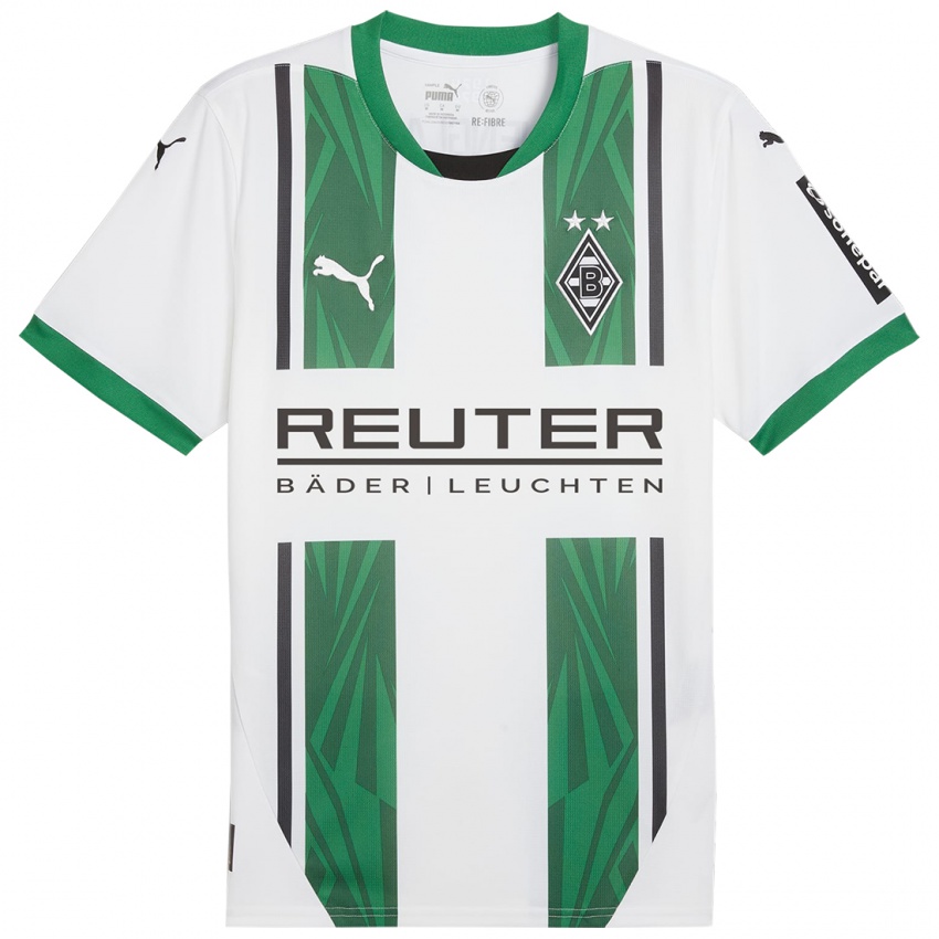 Niño Camiseta Chiara Rösener #16 Blanco Verde 1ª Equipación 2024/25 La Camisa Perú