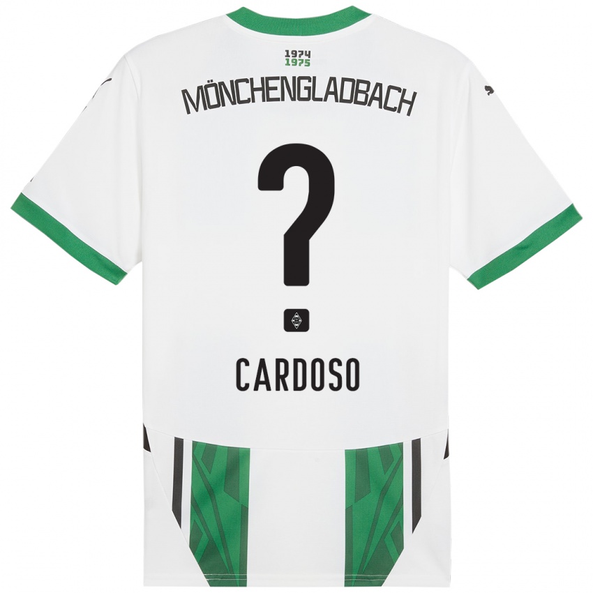 Niño Camiseta Tiago Pereira Cardoso #0 Blanco Verde 1ª Equipación 2024/25 La Camisa Perú