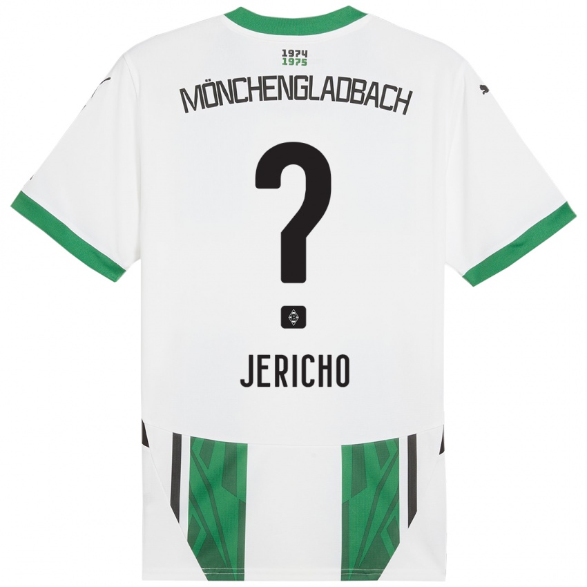 Niño Camiseta Aidan Jericho #0 Blanco Verde 1ª Equipación 2024/25 La Camisa Perú