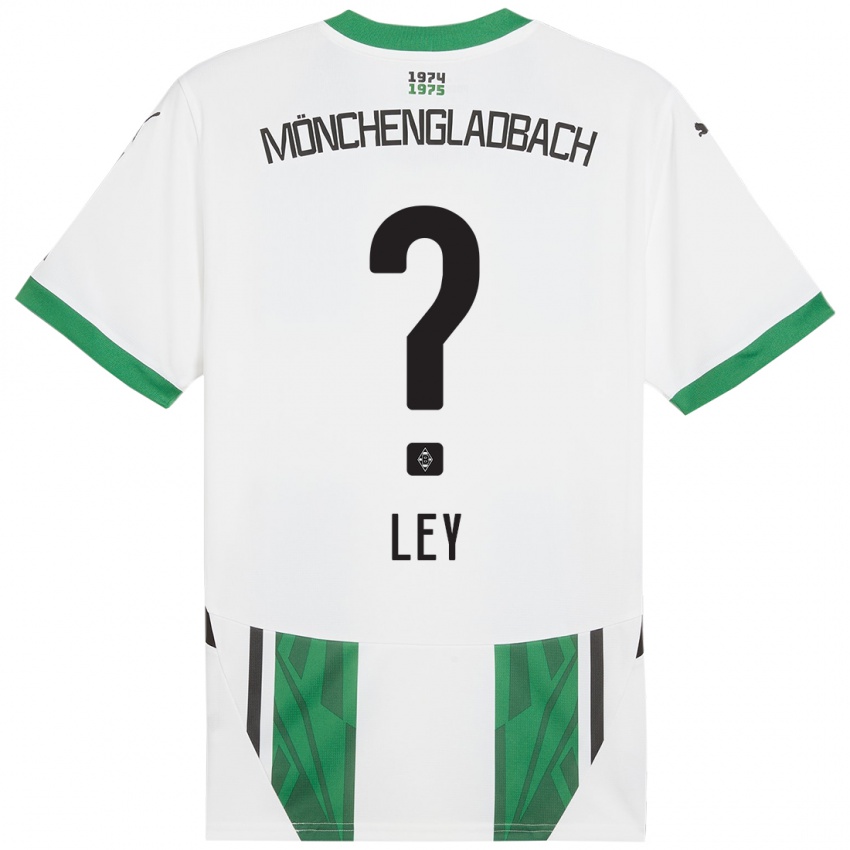 Niño Camiseta Marlon Ley #0 Blanco Verde 1ª Equipación 2024/25 La Camisa Perú