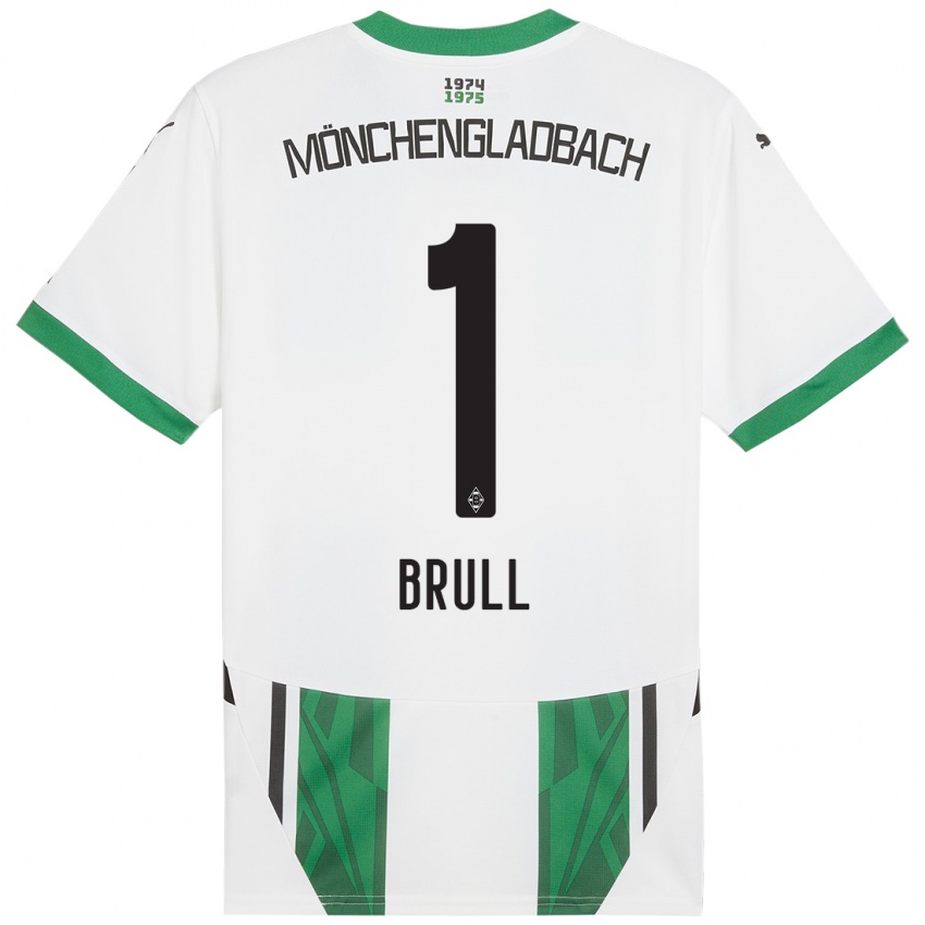 Niño Camiseta Maximilian Brüll #1 Blanco Verde 1ª Equipación 2024/25 La Camisa Perú