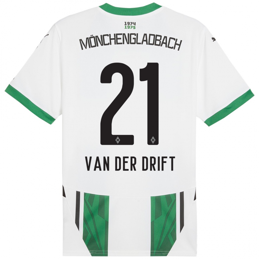 Niño Camiseta Suus Van Der Drift #21 Blanco Verde 1ª Equipación 2024/25 La Camisa Perú