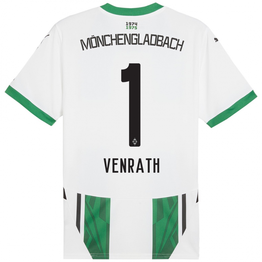 Niño Camiseta Lisa Venrath #1 Blanco Verde 1ª Equipación 2024/25 La Camisa Perú