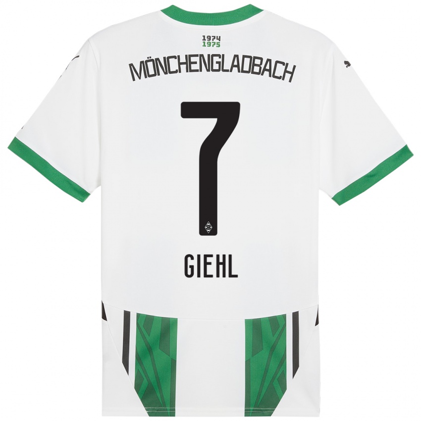 Niño Camiseta Madita Giehl #7 Blanco Verde 1ª Equipación 2024/25 La Camisa Perú