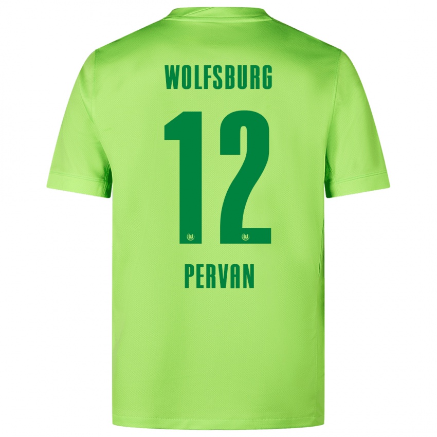 Niño Camiseta Pavao Pervan #12 Verde Fluorescente 1ª Equipación 2024/25 La Camisa Perú