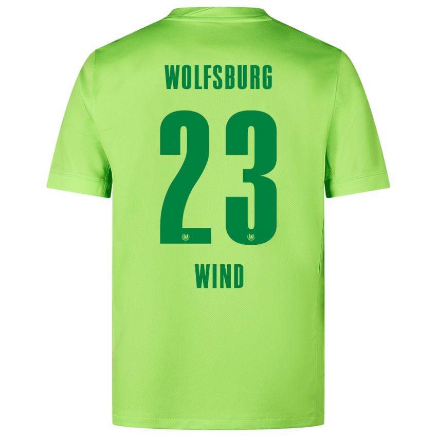 Niño Camiseta Jonas Wind #23 Verde Fluorescente 1ª Equipación 2024/25 La Camisa Perú