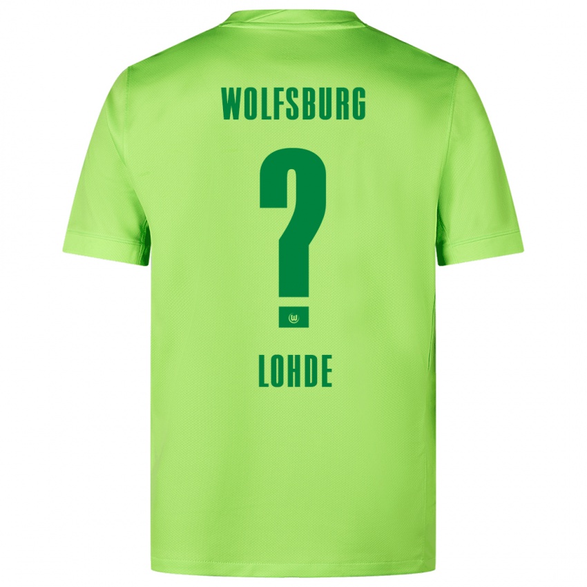 Niño Camiseta Sven Lohde #0 Verde Fluorescente 1ª Equipación 2024/25 La Camisa Perú