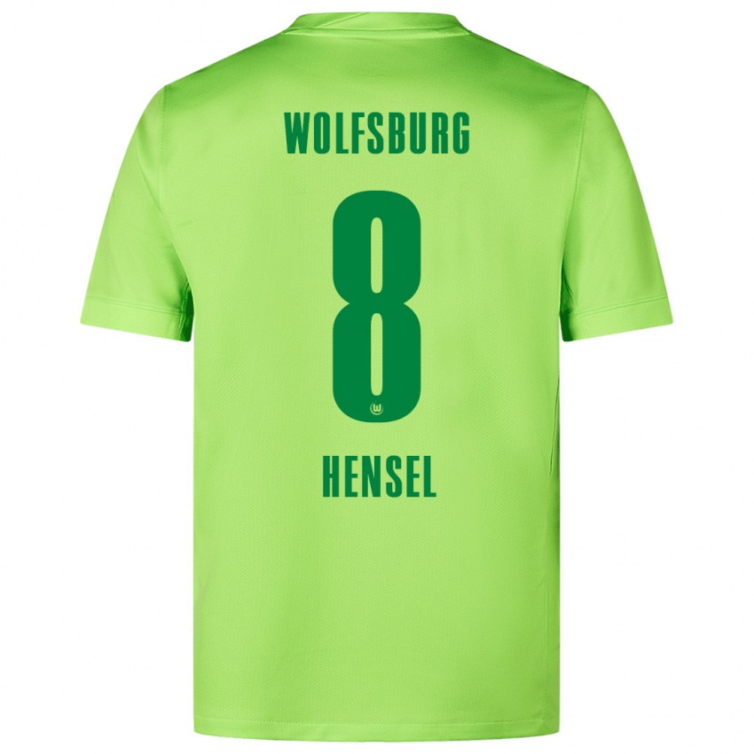 Niño Camiseta Pharell Hensel #8 Verde Fluorescente 1ª Equipación 2024/25 La Camisa Perú