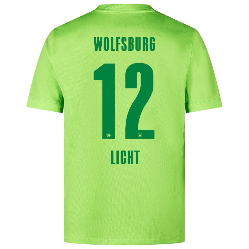 Niño Camiseta Philipp Licht #12 Verde Fluorescente 1ª Equipación 2024/25 La Camisa Perú