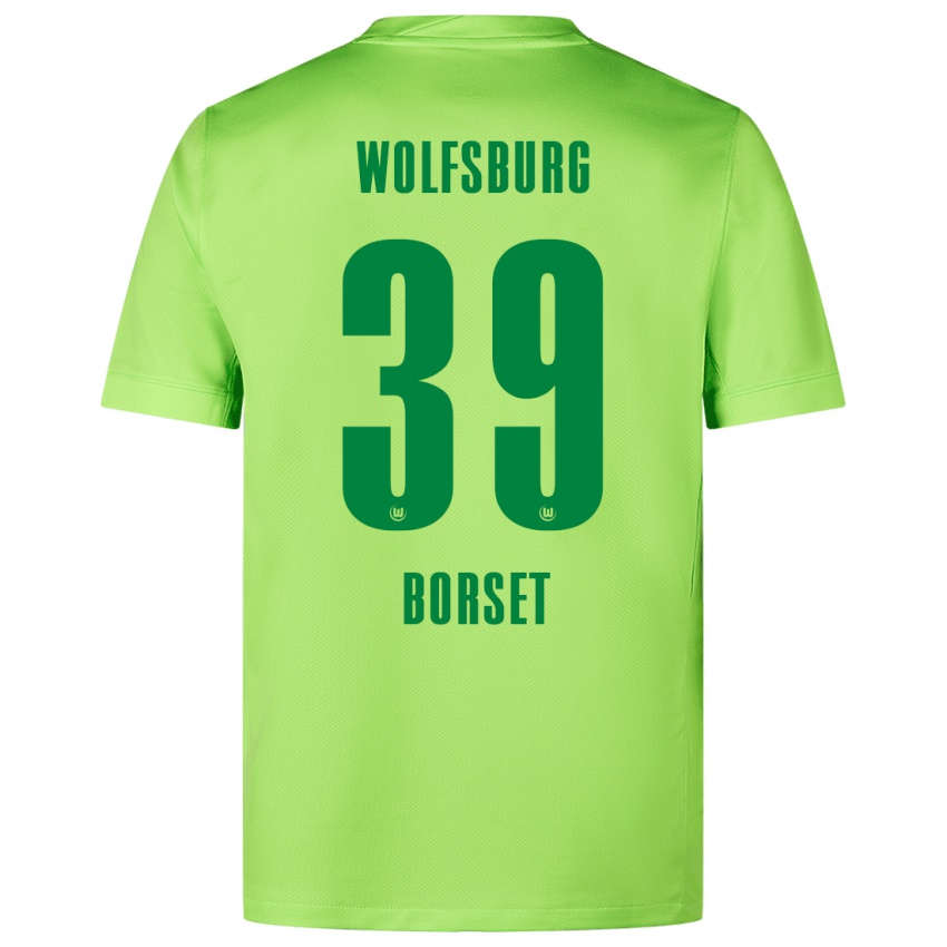 Niño Camiseta Anders Rønne Børset #39 Verde Fluorescente 1ª Equipación 2024/25 La Camisa Perú