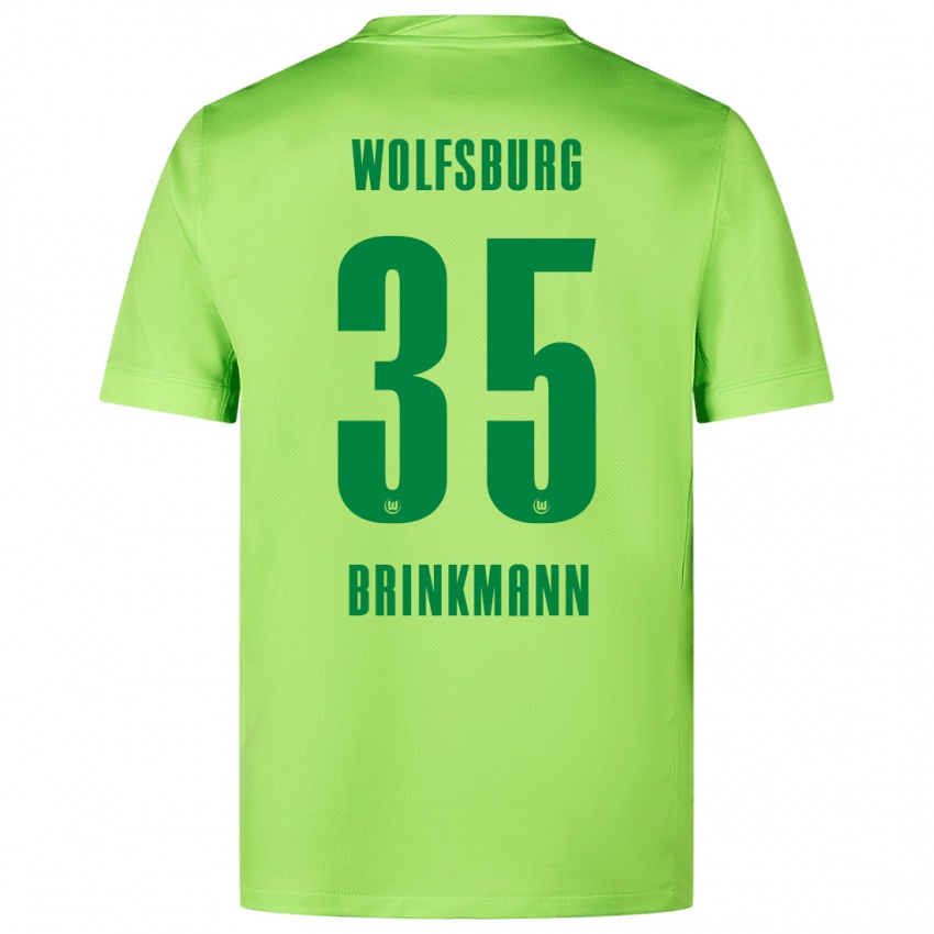 Niño Camiseta Karla Brinkmann #35 Verde Fluorescente 1ª Equipación 2024/25 La Camisa Perú