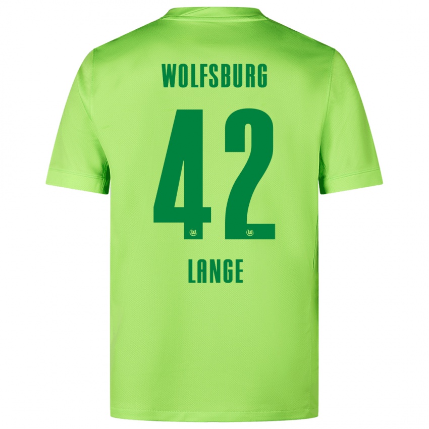 Niño Camiseta Felix Lange #42 Verde Fluorescente 1ª Equipación 2024/25 La Camisa Perú