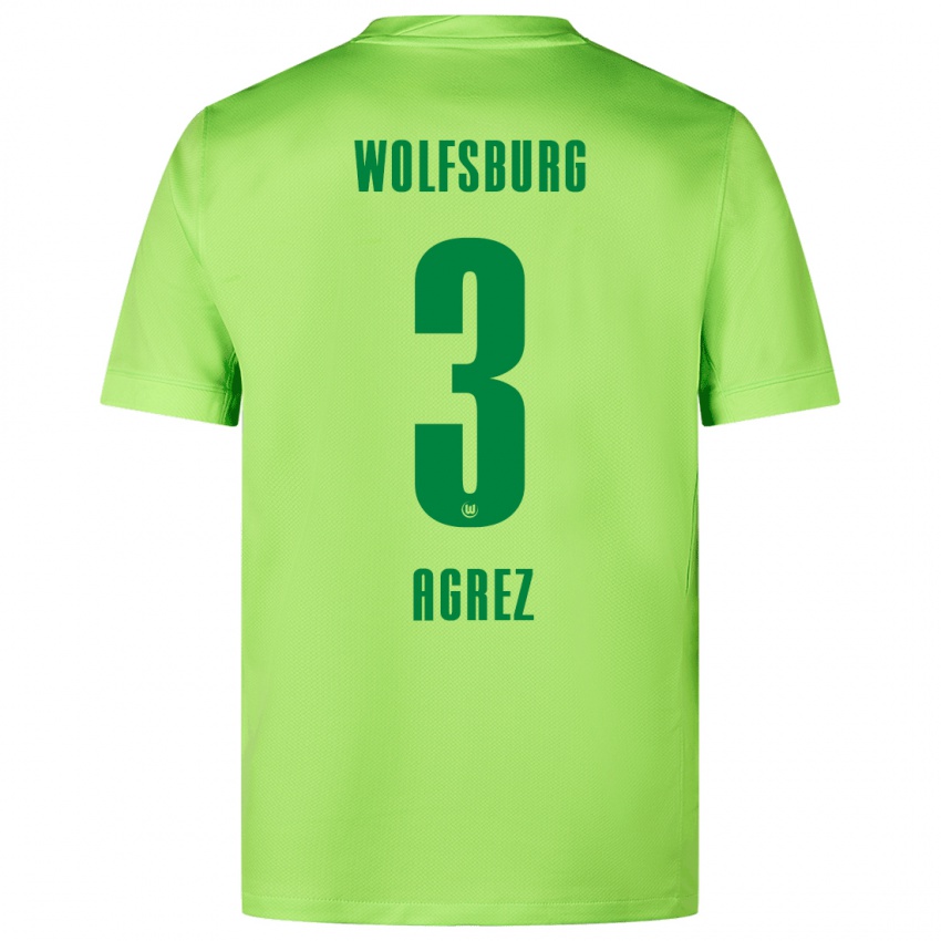 Niño Camiseta Sara Agrež #3 Verde Fluorescente 1ª Equipación 2024/25 La Camisa Perú