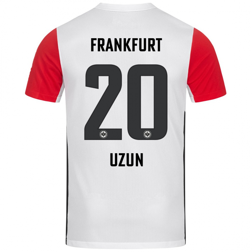 Niño Camiseta Can Uzun #20 Blanco Rojo 1ª Equipación 2024/25 La Camisa Perú