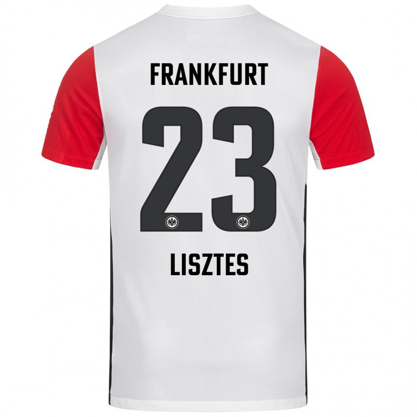 Niño Camiseta Krisztián Lisztes #23 Blanco Rojo 1ª Equipación 2024/25 La Camisa Perú