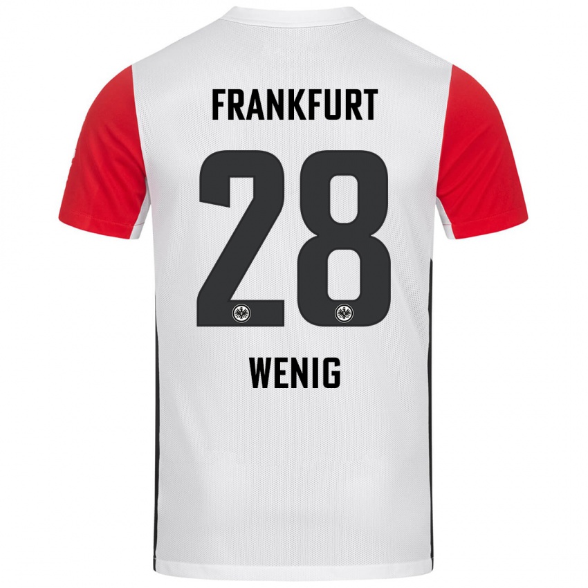 Niño Camiseta Marcel Wenig #28 Blanco Rojo 1ª Equipación 2024/25 La Camisa Perú