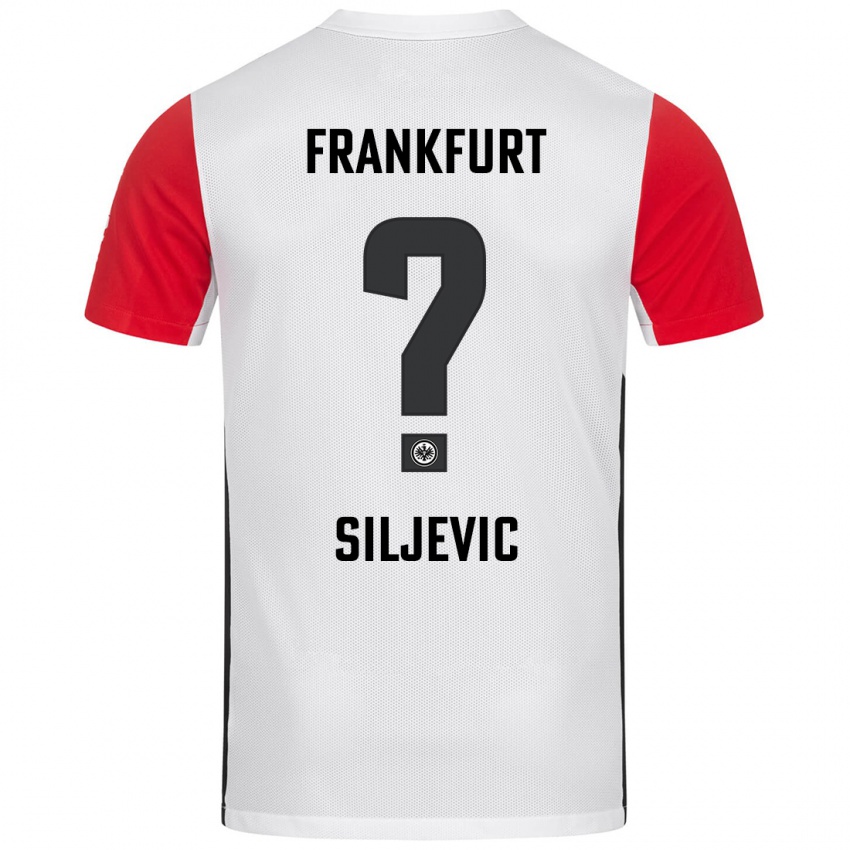 Niño Camiseta Amil Siljevic #0 Blanco Rojo 1ª Equipación 2024/25 La Camisa Perú