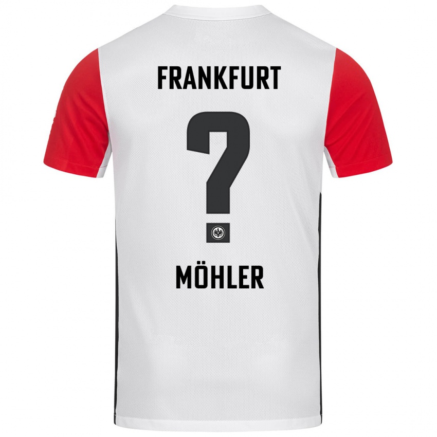 Niño Camiseta Emil Möhler #0 Blanco Rojo 1ª Equipación 2024/25 La Camisa Perú