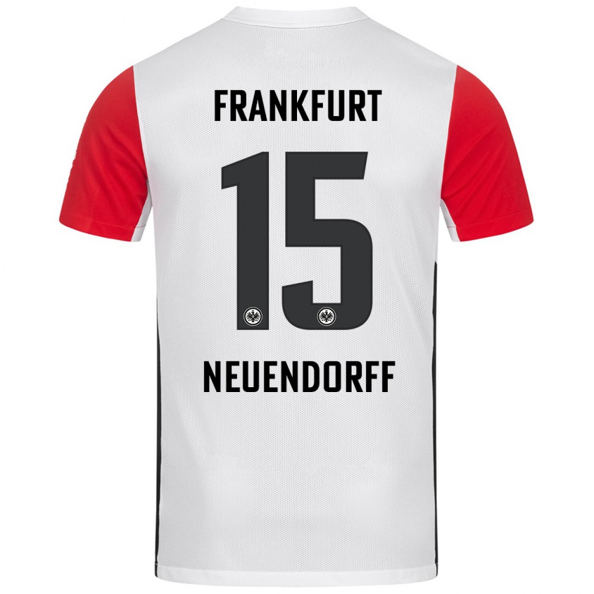 Niño Camiseta Nilo Neuendorff #15 Blanco Rojo 1ª Equipación 2024/25 La Camisa Perú