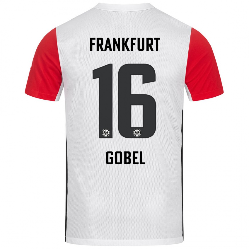 Niño Camiseta Marlon Göbel #16 Blanco Rojo 1ª Equipación 2024/25 La Camisa Perú