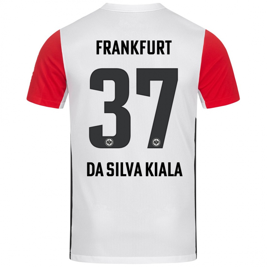 Niño Camiseta Joel Da Silva Kiala #37 Blanco Rojo 1ª Equipación 2024/25 La Camisa Perú