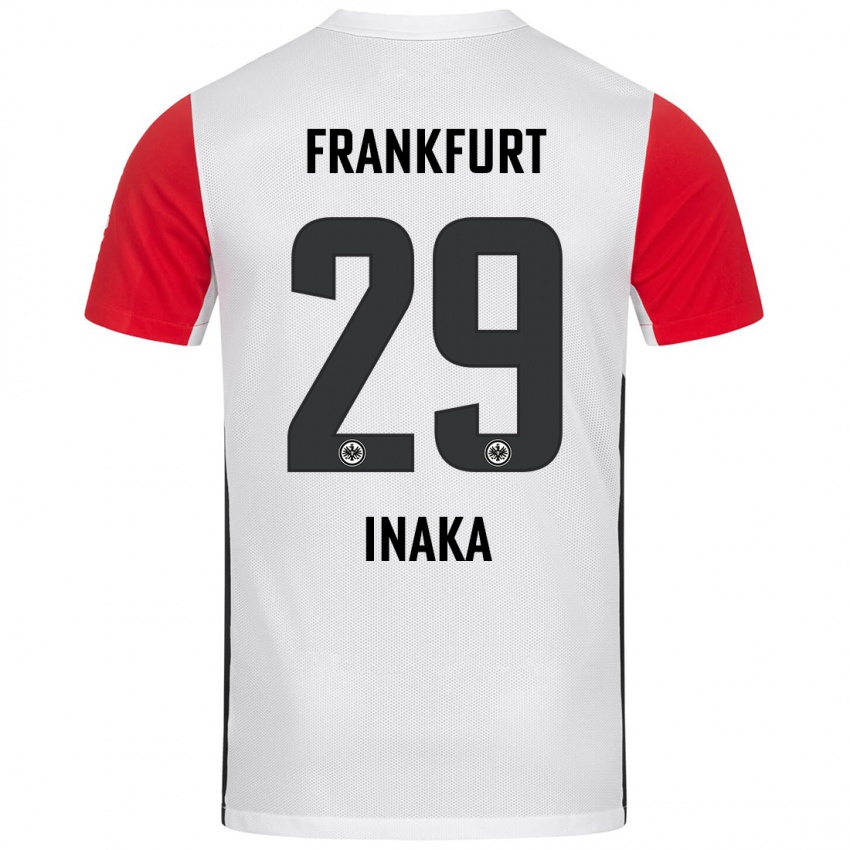 Niño Camiseta Arthur Inaka #29 Blanco Rojo 1ª Equipación 2024/25 La Camisa Perú