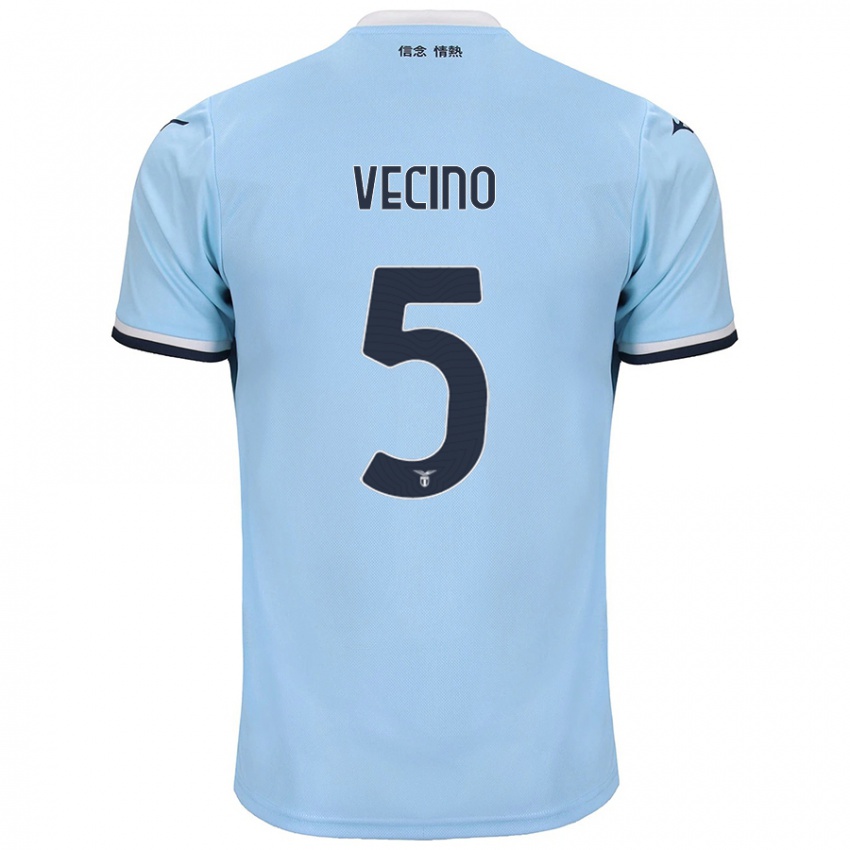 Niño Camiseta Matías Vecino #5 Azul 1ª Equipación 2024/25 La Camisa Perú