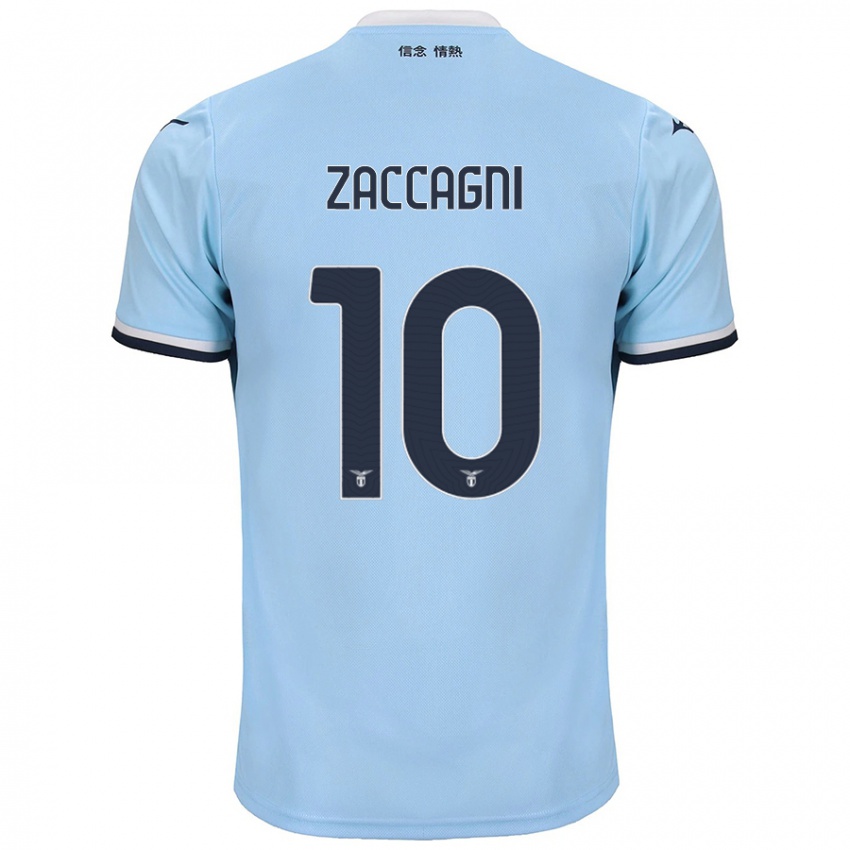 Niño Camiseta Mattia Zaccagni #10 Azul 1ª Equipación 2024/25 La Camisa Perú