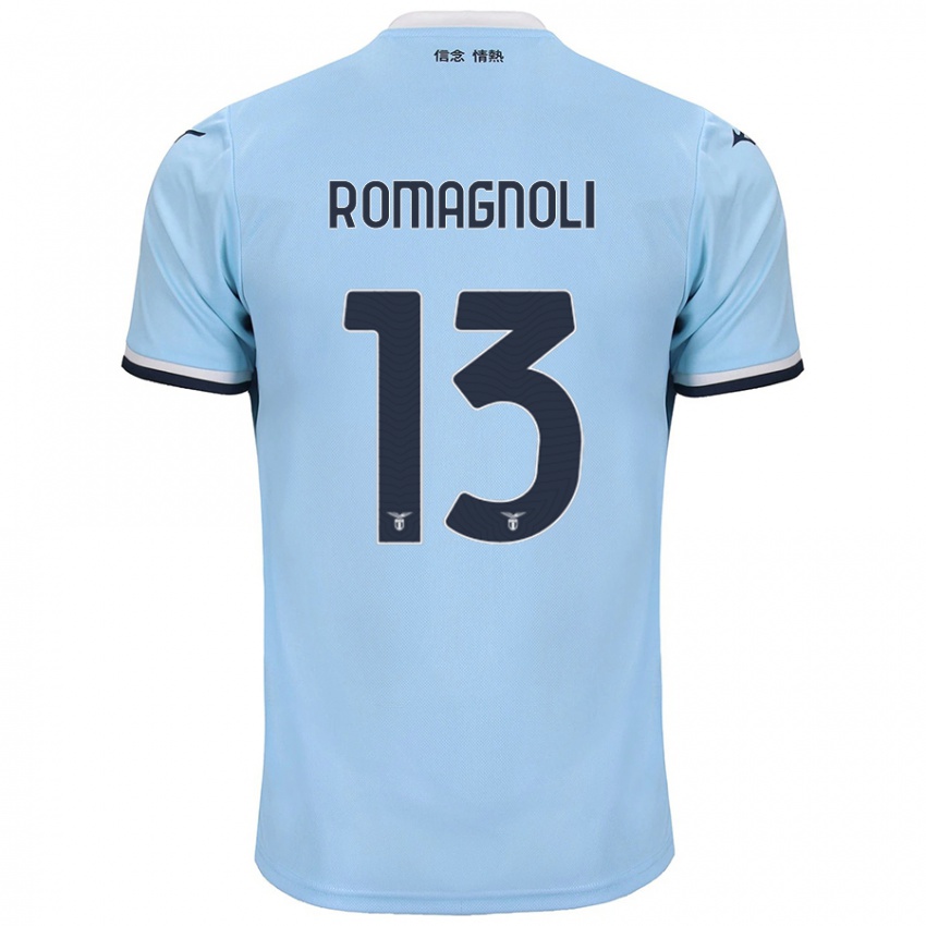 Niño Camiseta Alessio Romagnoli #13 Azul 1ª Equipación 2024/25 La Camisa Perú