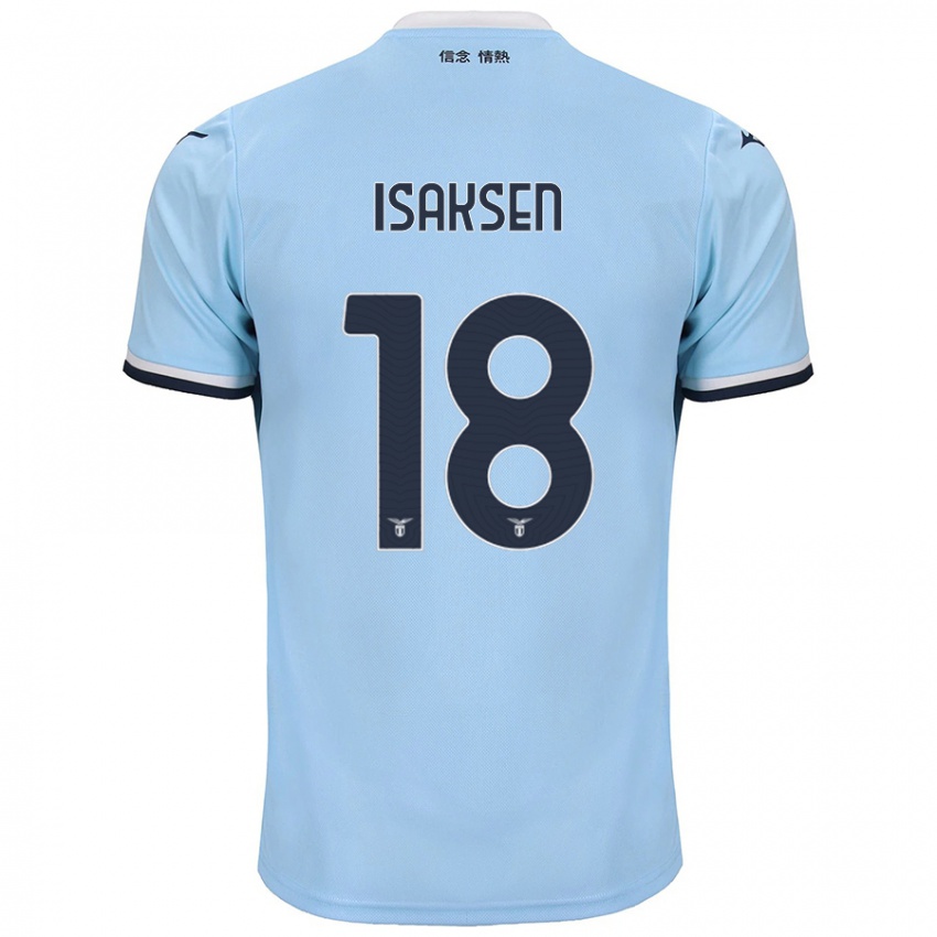 Niño Camiseta Gustav Isaksen #18 Azul 1ª Equipación 2024/25 La Camisa Perú