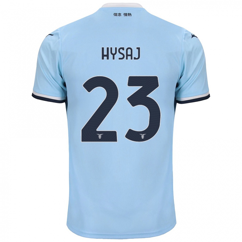 Niño Camiseta Elseid Hysaj #23 Azul 1ª Equipación 2024/25 La Camisa Perú