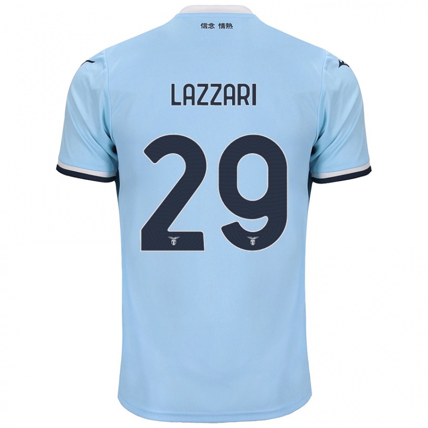 Niño Camiseta Manuel Lazzari #29 Azul 1ª Equipación 2024/25 La Camisa Perú