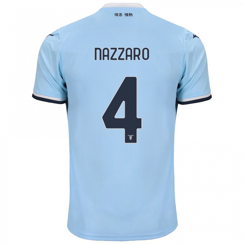 Niño Camiseta Marco Nazzaro #4 Azul 1ª Equipación 2024/25 La Camisa Perú