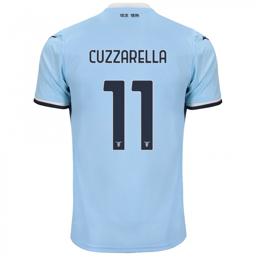 Niño Camiseta Cristian Cuzzarella #11 Azul 1ª Equipación 2024/25 La Camisa Perú