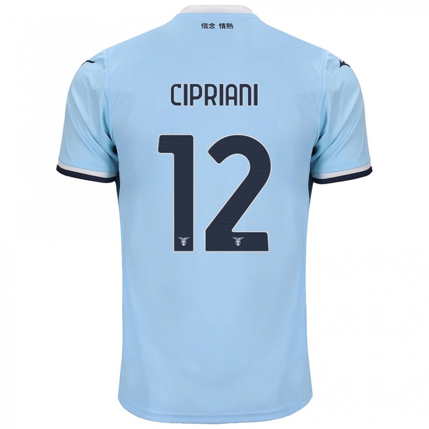 Niño Camiseta Alessio Cipriani #12 Azul 1ª Equipación 2024/25 La Camisa Perú