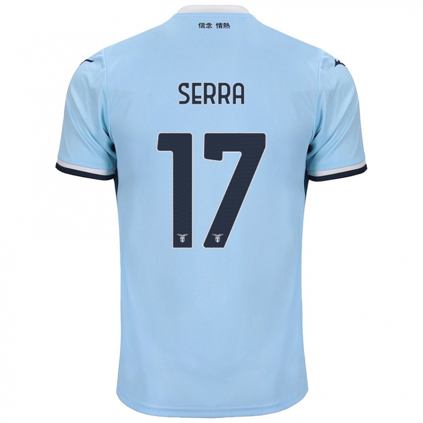 Niño Camiseta Federico Serra #17 Azul 1ª Equipación 2024/25 La Camisa Perú