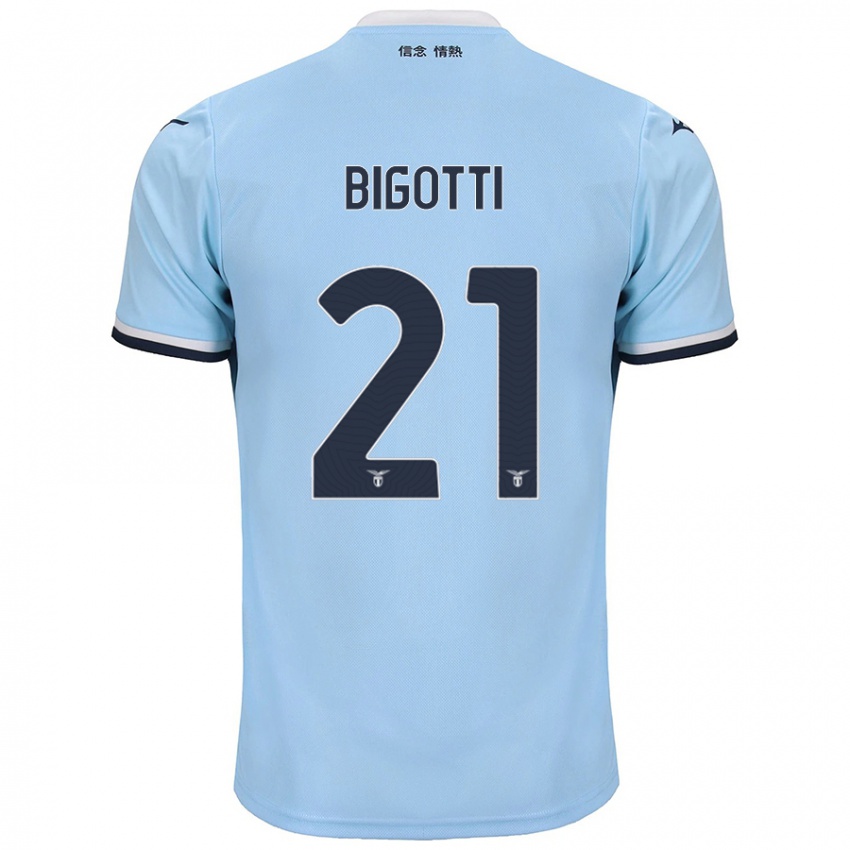 Niño Camiseta Massimo Bigotti #21 Azul 1ª Equipación 2024/25 La Camisa Perú