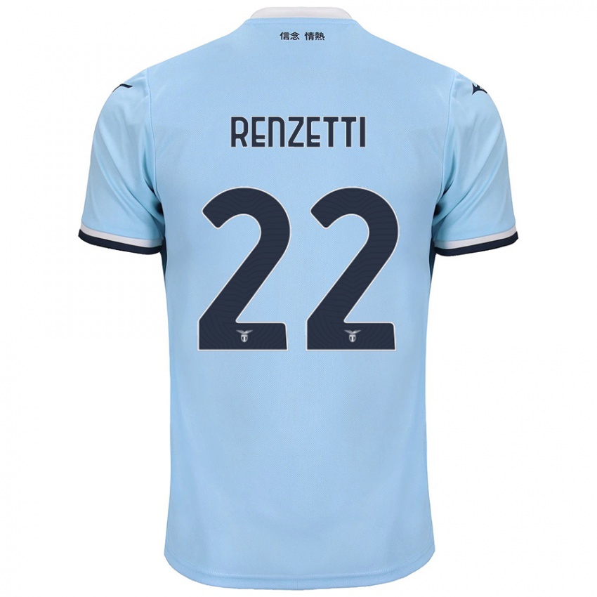 Niño Camiseta Davide Renzetti #22 Azul 1ª Equipación 2024/25 La Camisa Perú