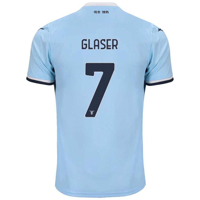 Niño Camiseta Julia Glaser #7 Azul 1ª Equipación 2024/25 La Camisa Perú