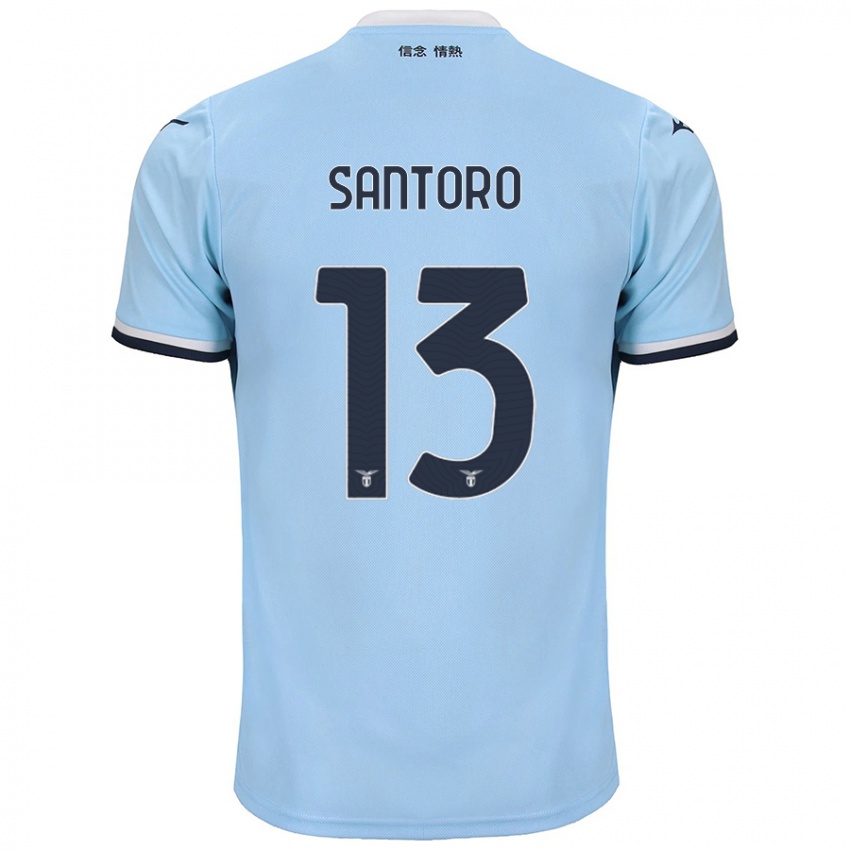 Niño Camiseta Martina Santoro #13 Azul 1ª Equipación 2024/25 La Camisa Perú