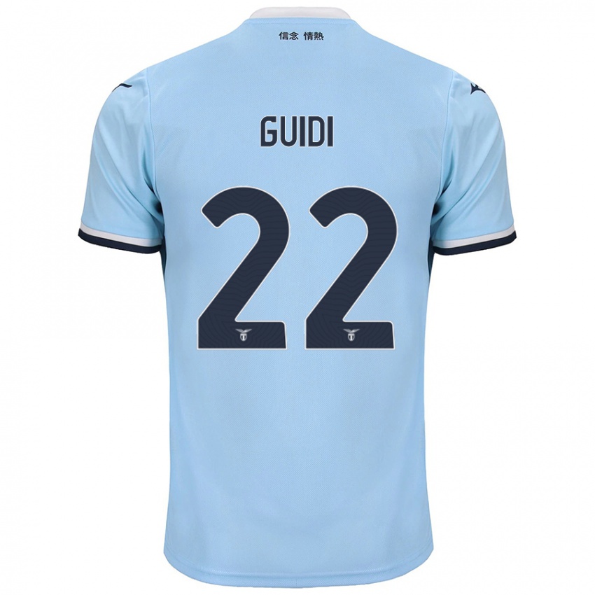 Niño Camiseta Emma Guidi #22 Azul 1ª Equipación 2024/25 La Camisa Perú