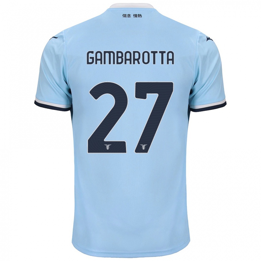 Niño Camiseta Margot Gambarotta #27 Azul 1ª Equipación 2024/25 La Camisa Perú