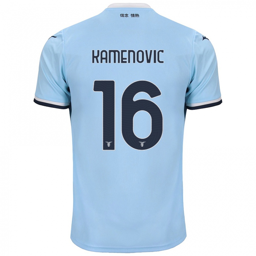 Niño Camiseta Dimitrije Kamenović #16 Azul 1ª Equipación 2024/25 La Camisa Perú