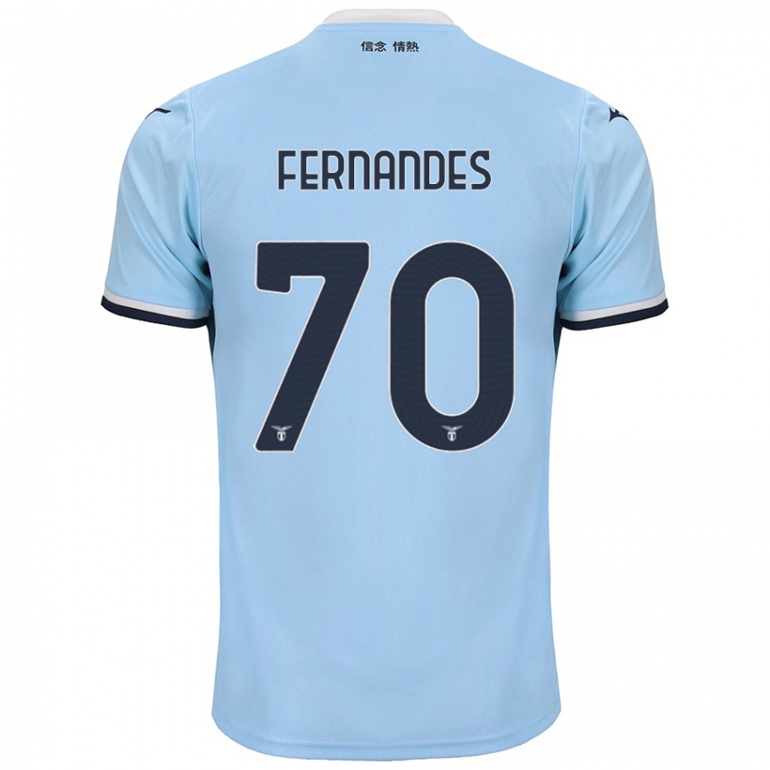 Niño Camiseta Saná Fernandes #70 Azul 1ª Equipación 2024/25 La Camisa Perú