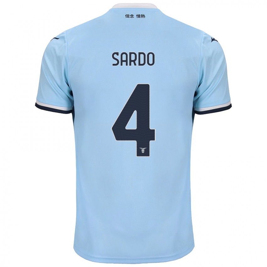 Niño Camiseta Jacopo Sardo #4 Azul 1ª Equipación 2024/25 La Camisa Perú