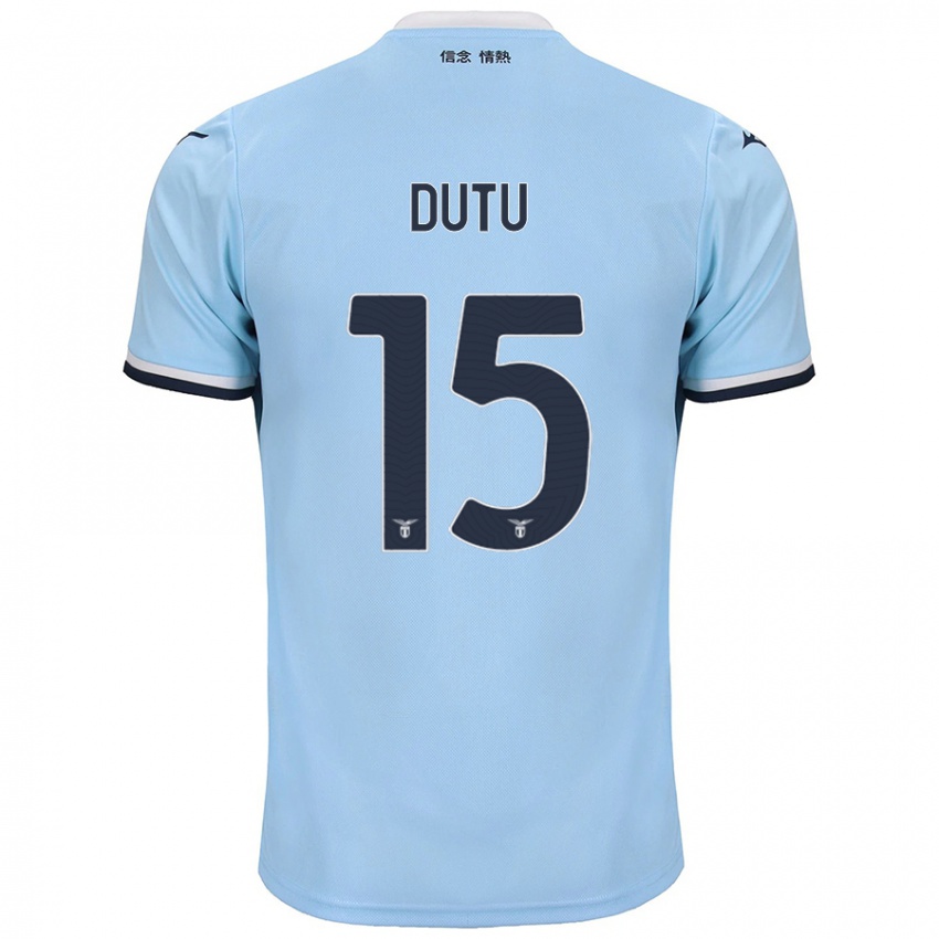 Niño Camiseta Matteo Dutu #15 Azul 1ª Equipación 2024/25 La Camisa Perú