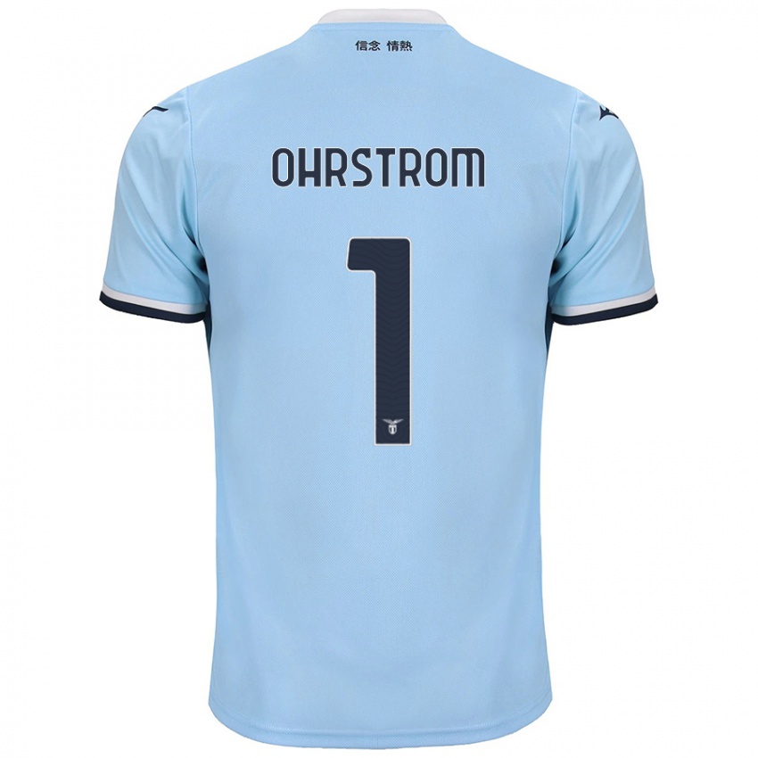 Niño Camiseta Stephanie Ohrstrom #1 Azul 1ª Equipación 2024/25 La Camisa Perú