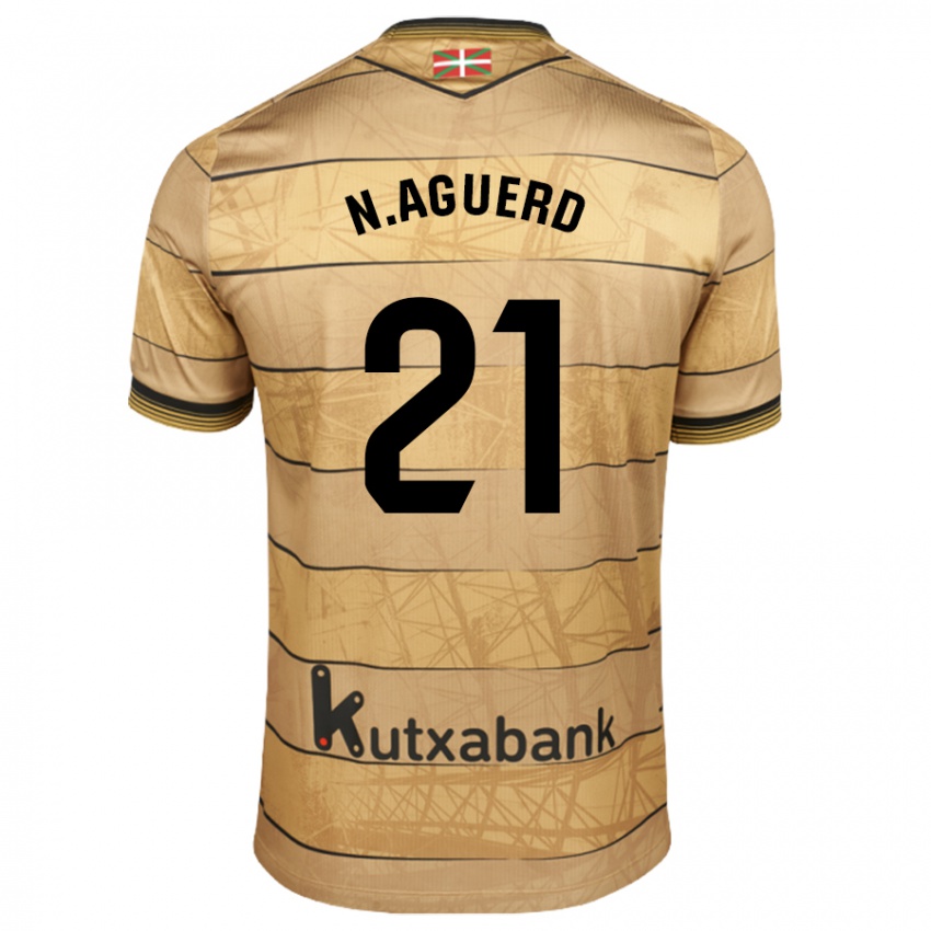 Niño Camiseta Nayef Aguerd #21 Negro Blanco 2ª Equipación 2024/25 La Camisa Perú