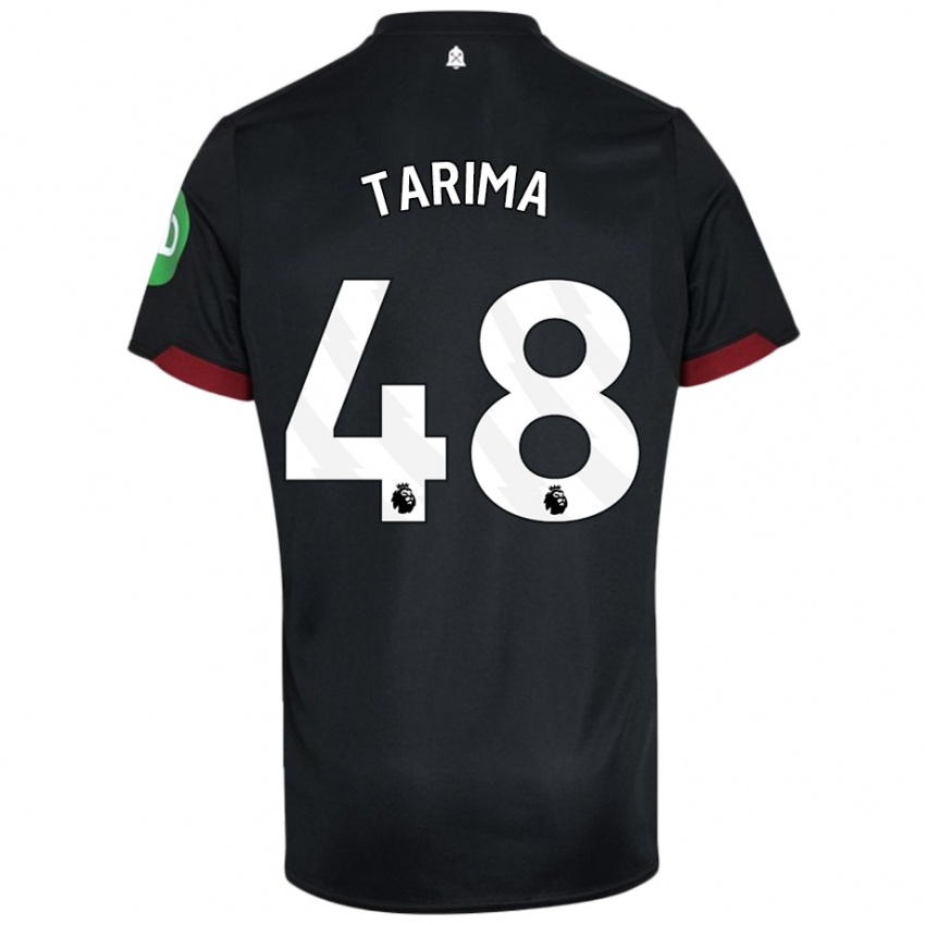 Niño Camiseta Sean Tarima #48 Negro Blanco 2ª Equipación 2024/25 La Camisa Perú